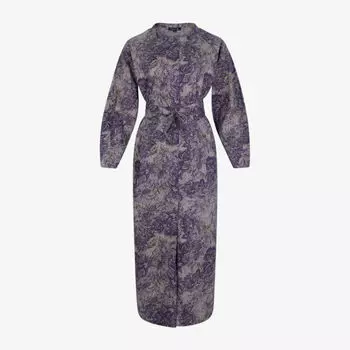 Хлопковое платье миди Veena с цветочным принтом и завязкой на талии Soeur, цвет print