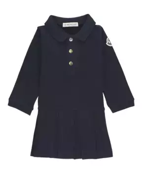 Хлопковое платье Moncler, синий