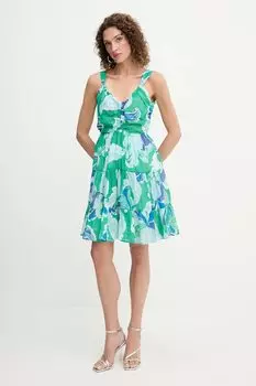 Хлопковое платье Morgan, зеленый