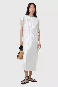 Хлопковое платье OLA Allsaints, белый