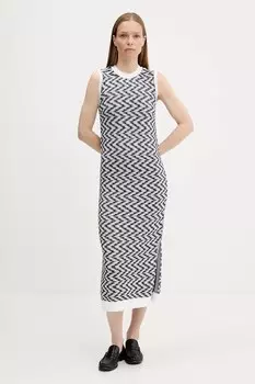 Хлопковое платье OLIVIA Barbour, темно-синий