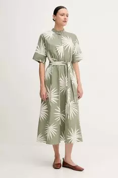 Хлопковое платье Oui, зеленый