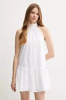 Хлопковое платье Pepe Jeans, белый