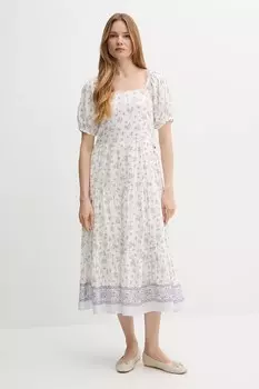 Хлопковое платье Pepe Jeans, белый
