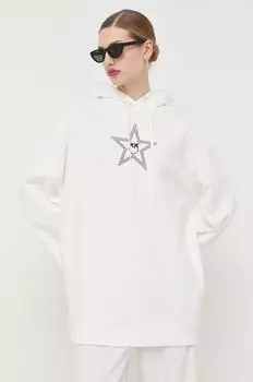 Хлопковое платье Pinko, бежевый