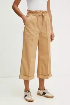 Хлопковое платье Pinko, зеленый