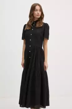 Хлопковое платье Polo Ralph Lauren, черный