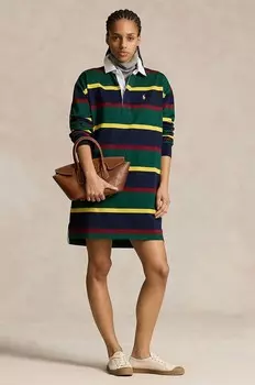 Хлопковое платье Polo Ralph Lauren, мультиколор