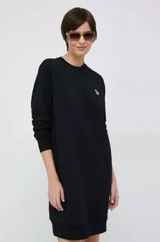 Хлопковое платье PS Paul Smith, черный