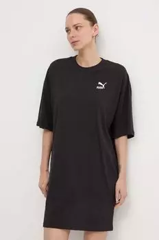 Хлопковое платье Puma, черный
