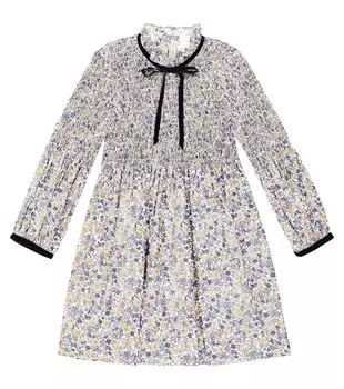 Хлопковое платье raya с цветочным принтом La Coqueta, мультиколор