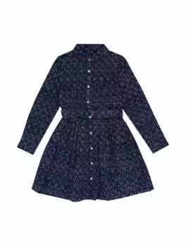 Хлопковое платье-рубашка Ralph Lauren, тёмно-синий