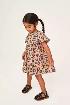 Хлопковое платье с ангельскими рукавами Next