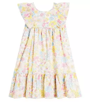 Хлопковое платье с цветочным принтом Tartine Et Chocolat, мультиколор