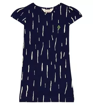 Хлопковое платье с фламинго The Animals Observatory, синий