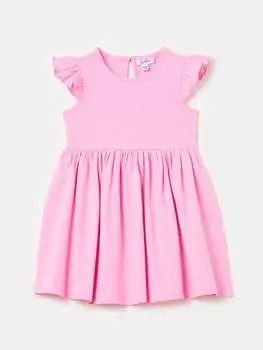 Хлопковое платье с короткими рукавами Fagottino, цвет pastel pink