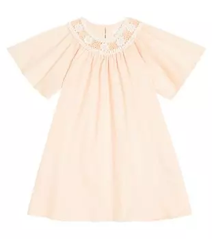 Хлопковое платье с крючком Chlo, розовый