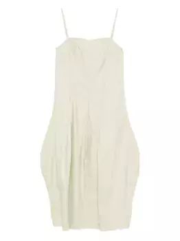 Хлопковое платье с квадратным вырезом HERSKIND, нейтральный