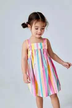 Хлопковое платье с принтом Next