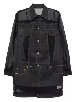 Хлопковое платье SACAI, синий