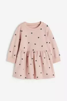 Хлопковое платье-свитшот H&M