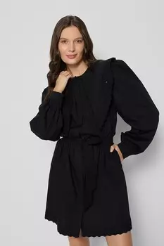 Хлопковое платье TARQUA Bizuu, черный