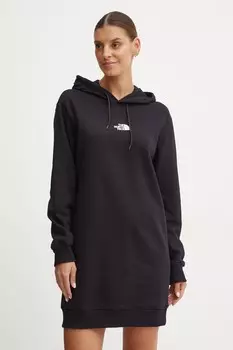 Хлопковое платье The North Face Zumu Hooded Dress, черный