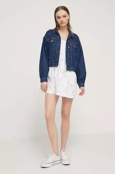 Хлопковое платье Tommy Jeans, белый