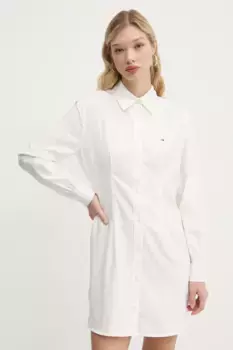 Хлопковое платье Tommy Jeans, белый