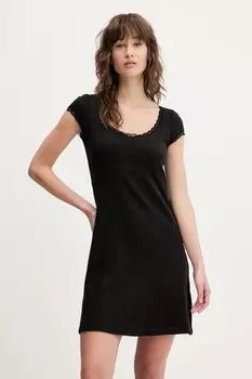 Хлопковое платье Tommy Jeans, черный