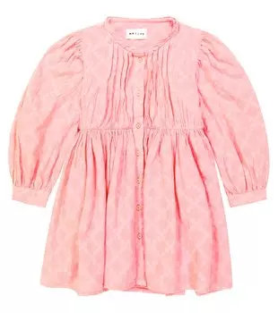 Хлопковое платье trudy со складками Morley, розовый