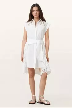 Хлопковое платье ZOLA Allsaints, белый