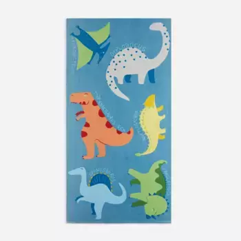 Хлопковое пляжное полотенце Dinos Mini Home - El Corte Ingls, синий