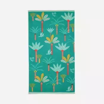 Хлопковое пляжное полотенце Palmeral Basics El Corte Ingls, зеленый