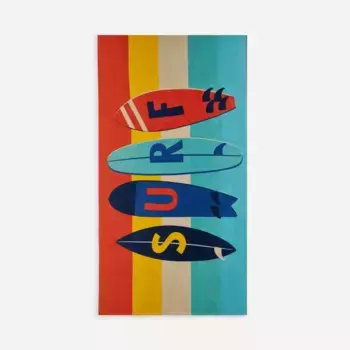 Хлопковое пляжное полотенце Surfers Basics El Corte Ingls, разноцветный