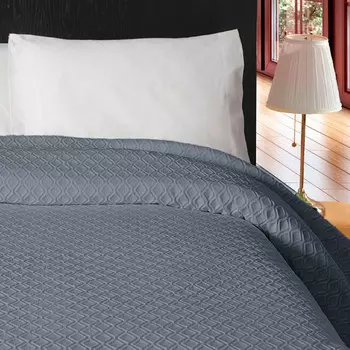 Хлопковое покрывало с жаккардовым узором - Miro Daunex, джинсы, двуспальный