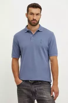 Хлопковое поло Armani Exchange, синий