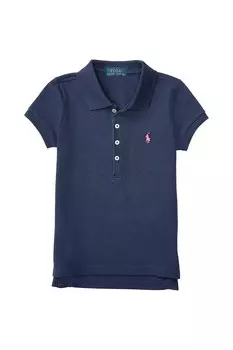 Хлопковое поло для детей Polo Ralph Lauren, темно-синий