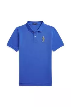 Хлопковое поло для детей Polo Ralph Lauren, синий