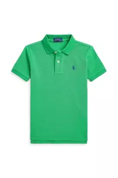 Хлопковое поло для детей Polo Ralph Lauren, зеленый