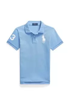 Хлопковое поло для детей Polo Ralph Lauren, синий