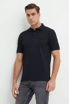 Хлопковое поло Gant, черный