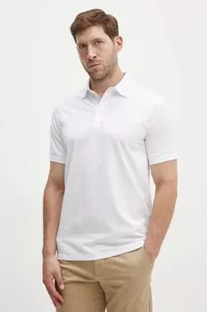 Хлопковое поло Karl Lagerfeld, белый