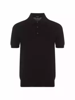 Хлопковое поло Kiton, черный