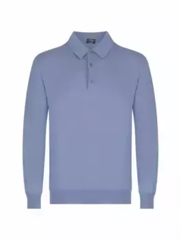 Хлопковое поло Kiton, синий