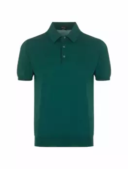 Хлопковое поло Kiton, зелёный