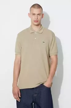 Хлопковое поло Lacoste, зеленый