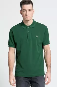 Хлопковое поло Lacoste, зеленый