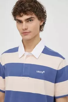 Хлопковое поло Levi's, розовый