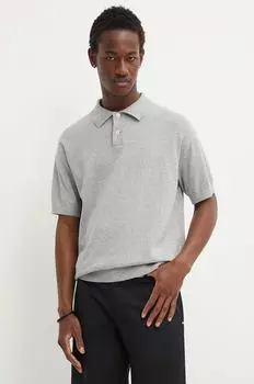 Хлопковое поло Levi's, серый